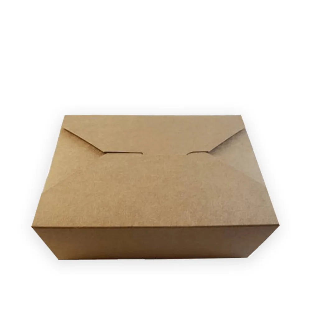 Caja lunch de cartón Kraft # 44 | 20 cm x 14 cm x 5 cm