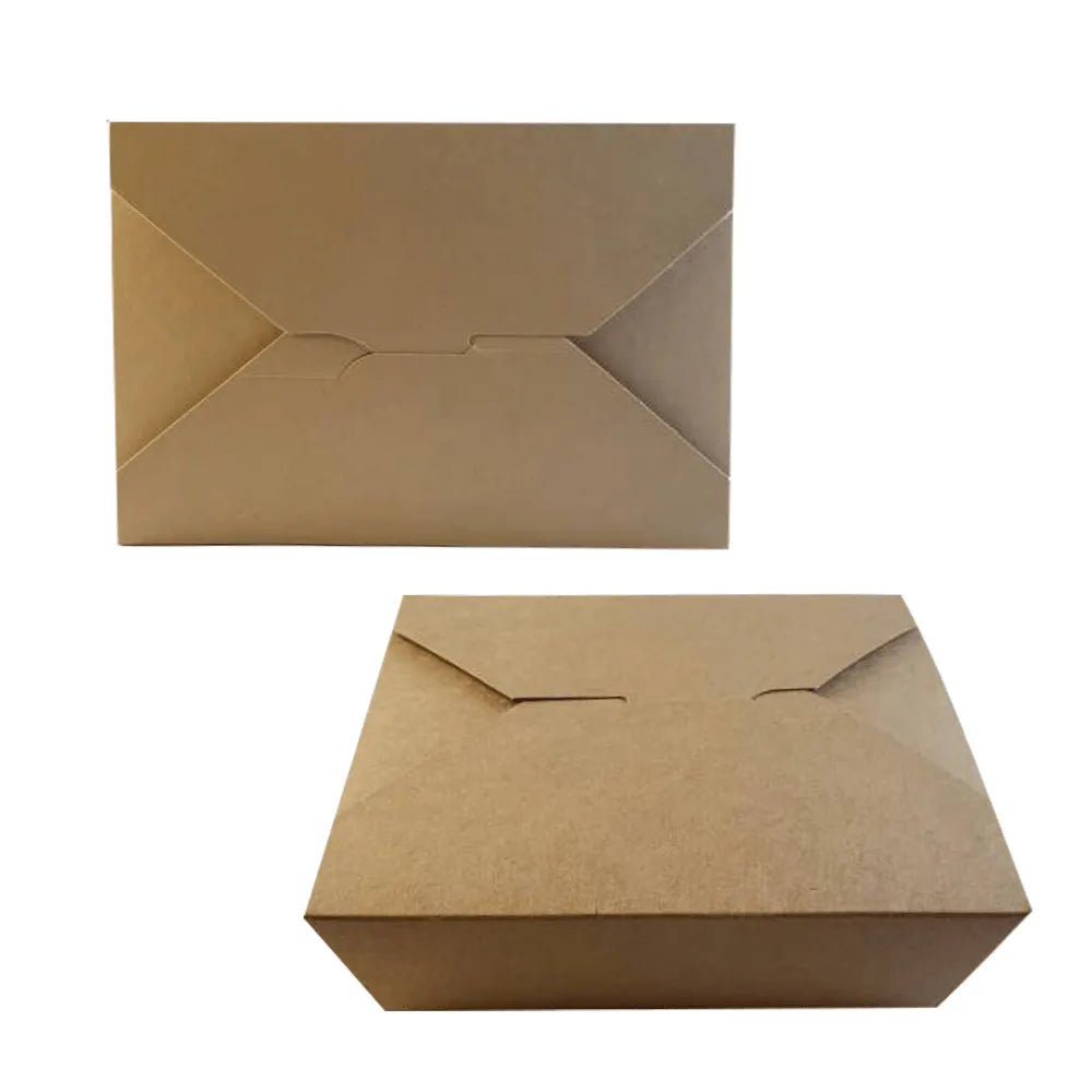 Caja lunch de cartón Kraft # 40 | 15 cm x 12 cm x 6,5 cm