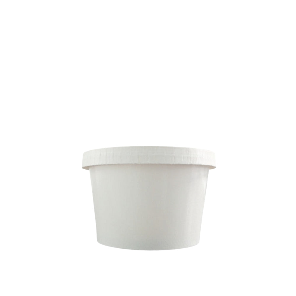 Ecotazón de cartón blanco | 8 oz - 236 ml