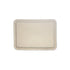 Plato rectangular en pulpa de papel "Proplanet"  Crema | 22 cm x 16 cm