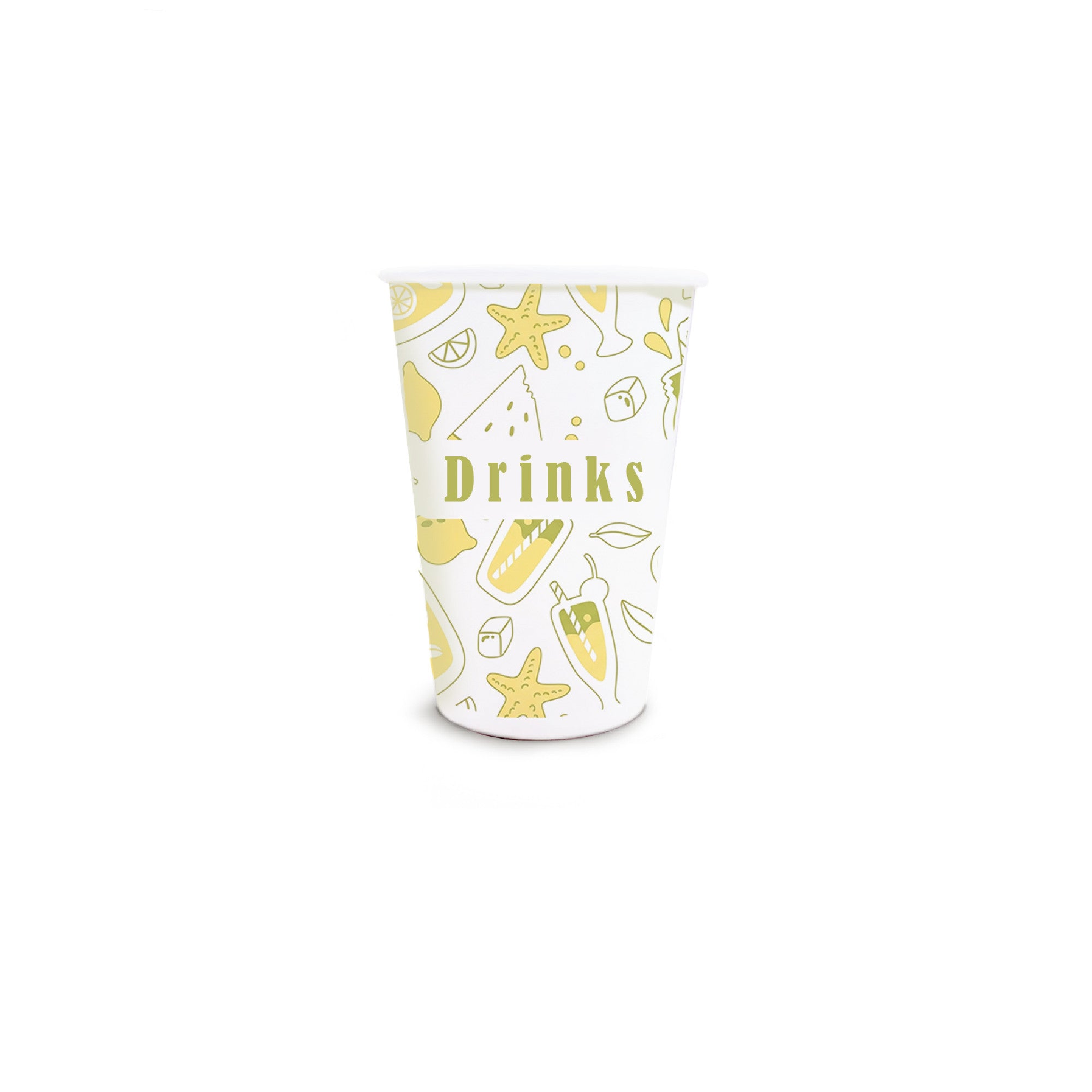 Vaso Cartón Blanco | 16 oz - 118 ml Personalizados 4T Digital