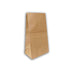 Bolsa de papel Kraft sin manija base cuadrada para domicilio | 1/8" - 85 gr