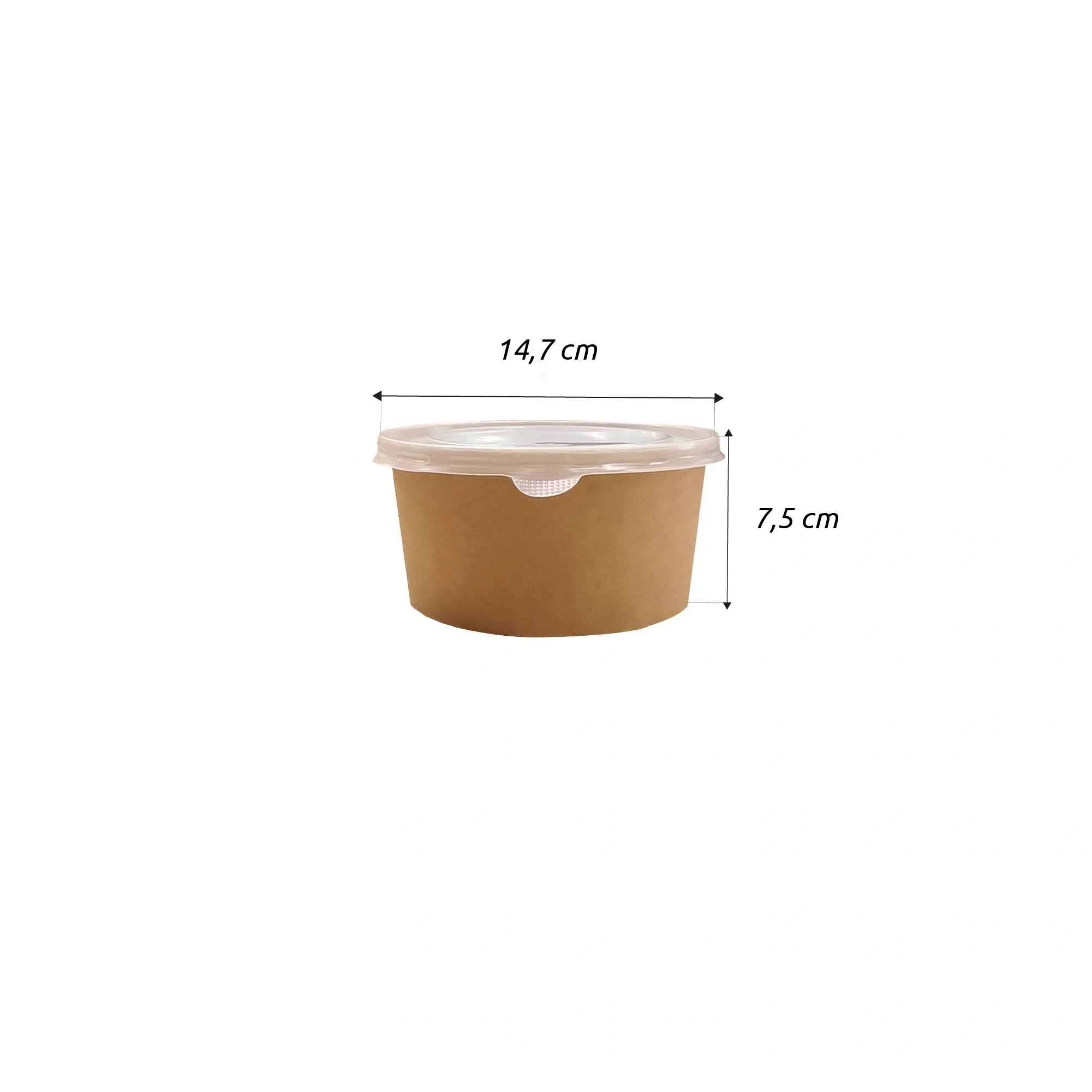 Bowl Kraft Domicilio 1.000 ml (32 oz) Importado