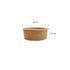 Bowl Kraft Domicilio 1.300 ml (44 oz) Importado