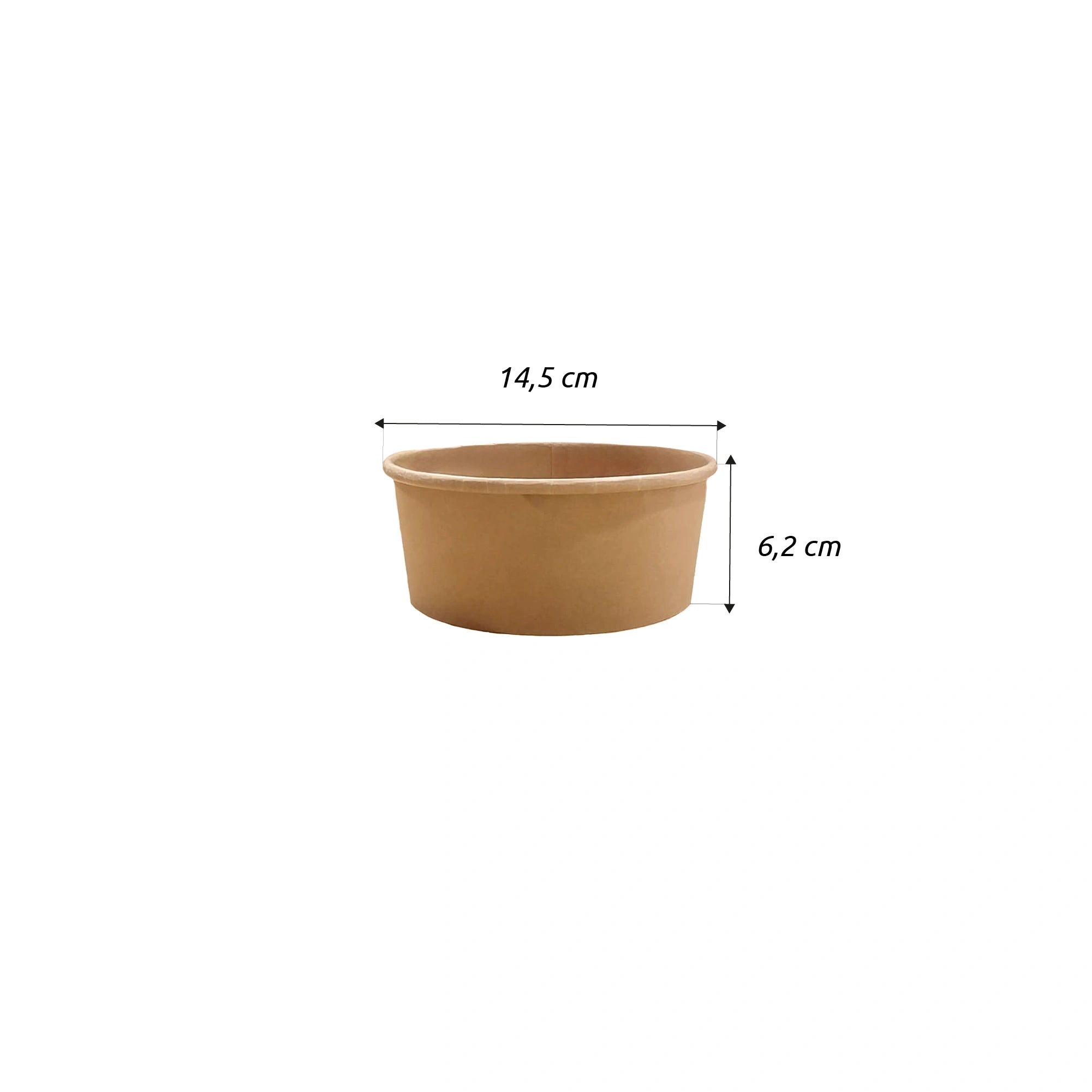 Bowl Kraft Domicilio 750 ml  (25 oz) Importado