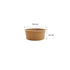 Bowl Kraft Domicilio 750 ml  (25 oz) Importado
