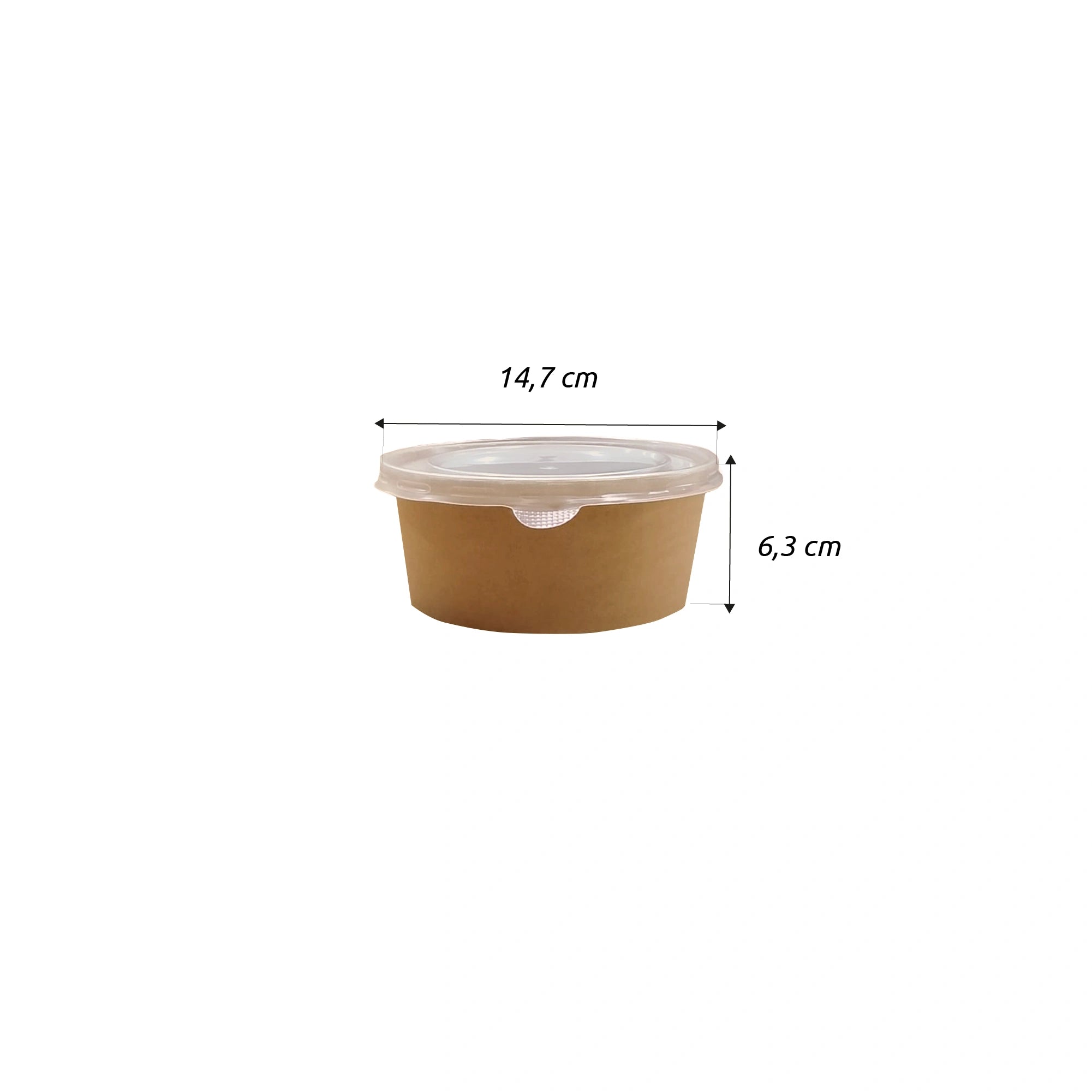 Bowl Kraft Domicilio 750 ml  (25 oz) Importado