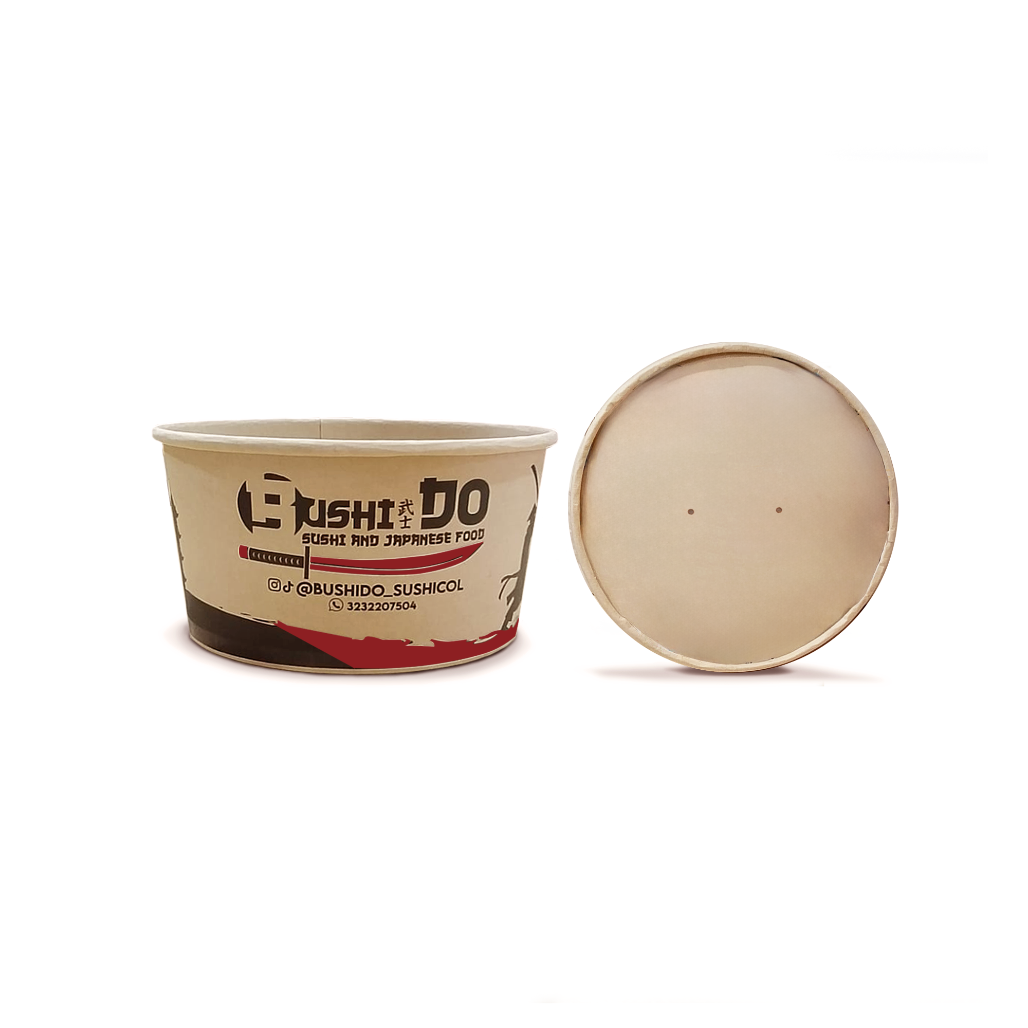 Bowl Kraft Domicilio 1.000 ml (32 oz) personalizado