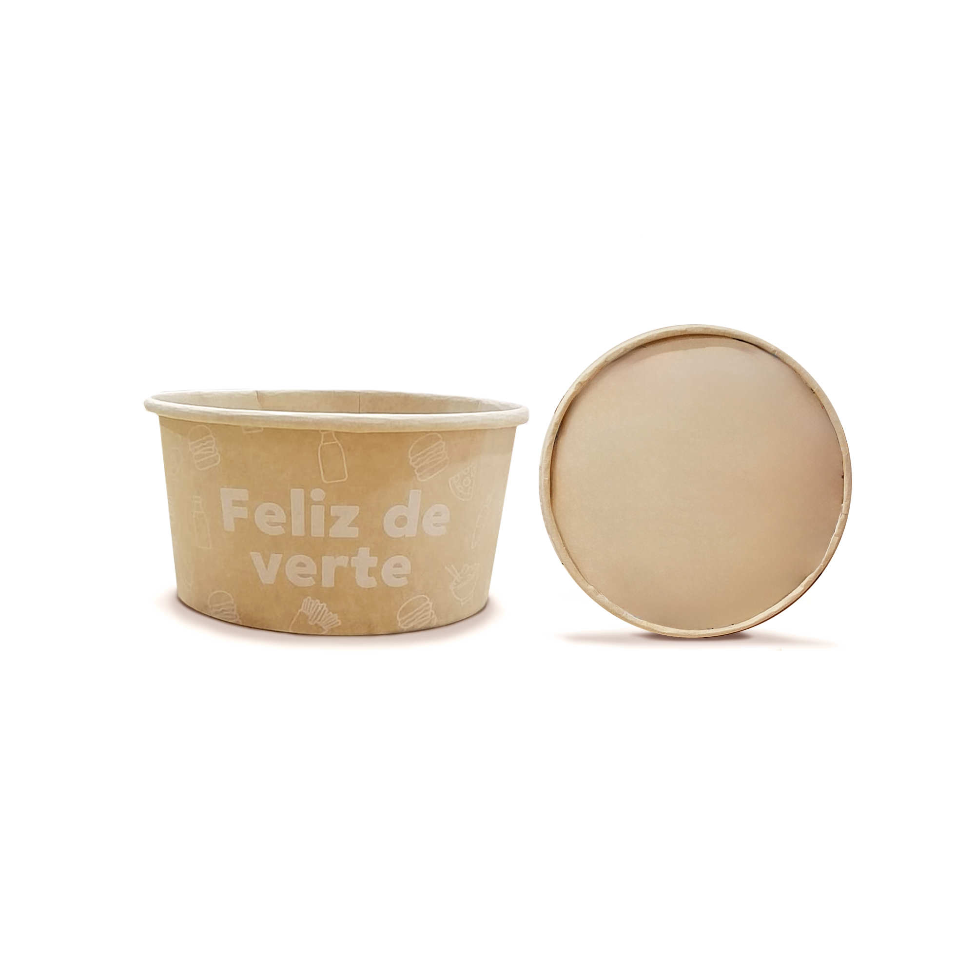 Bowl Kraft Domicilio 1.000 ml (32 oz) personalizado