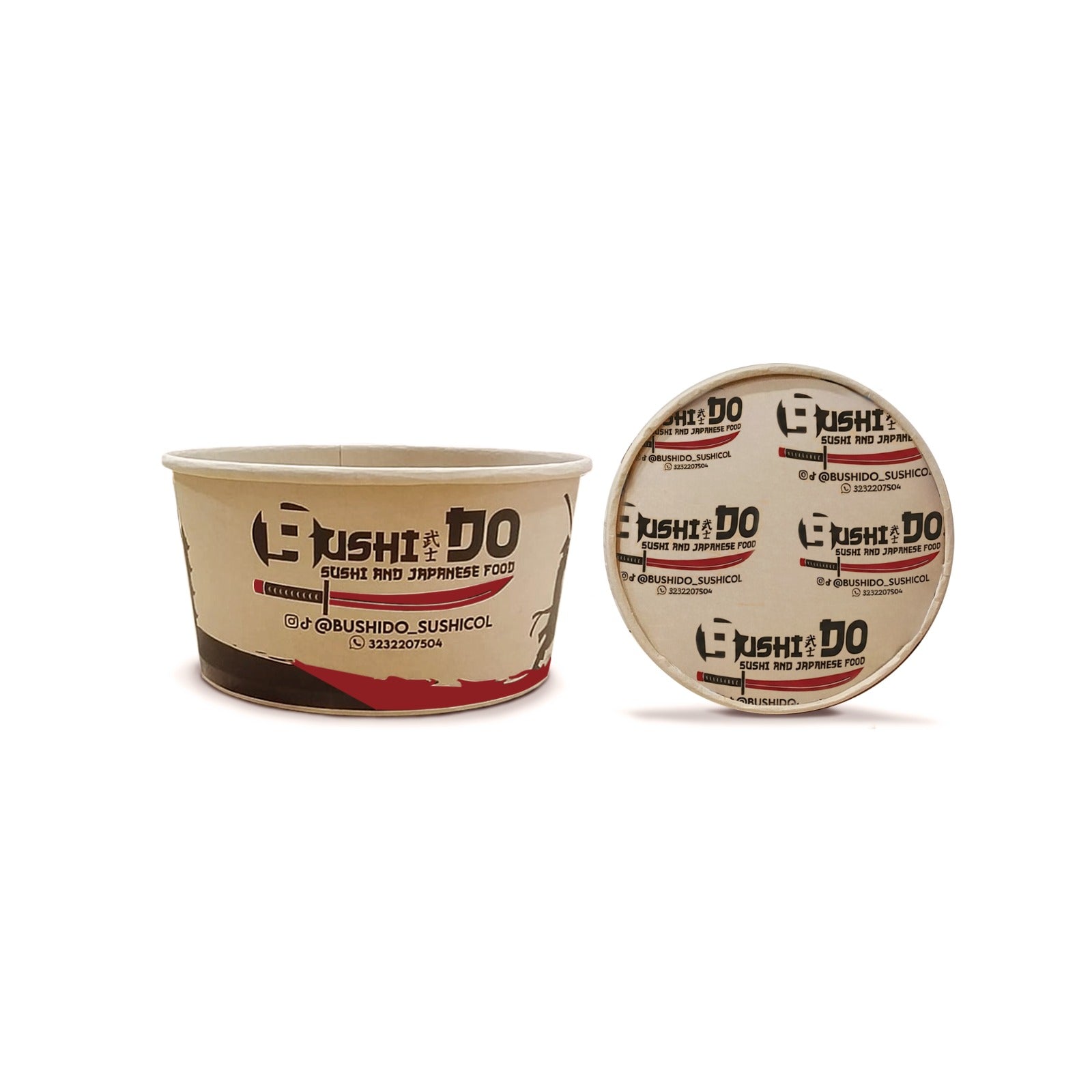 Bowl Kraft Domicilio 1.000 ml (32 oz) personalizado