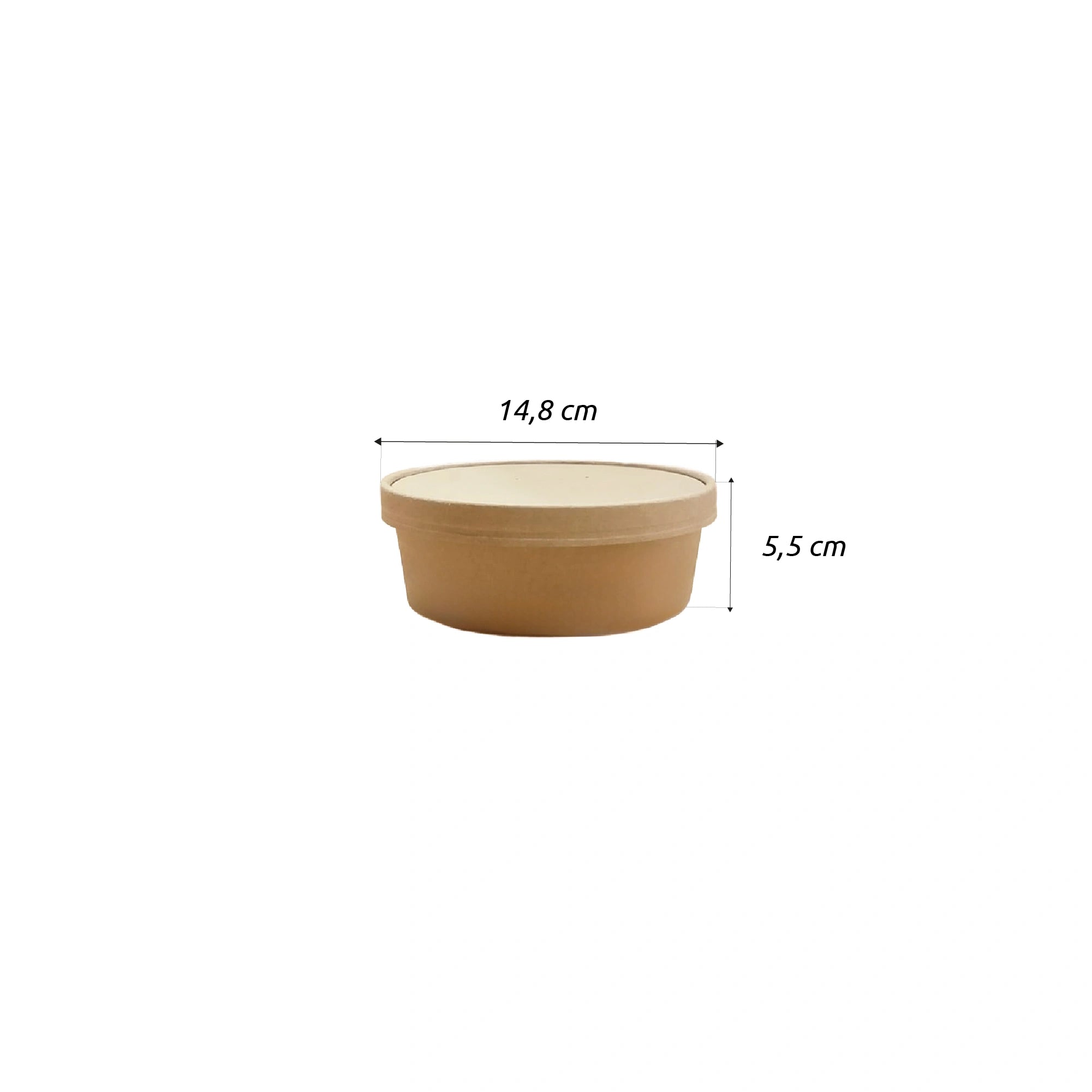 Bowl Kraft Domicilio 500 ml (16 oz)  Importado