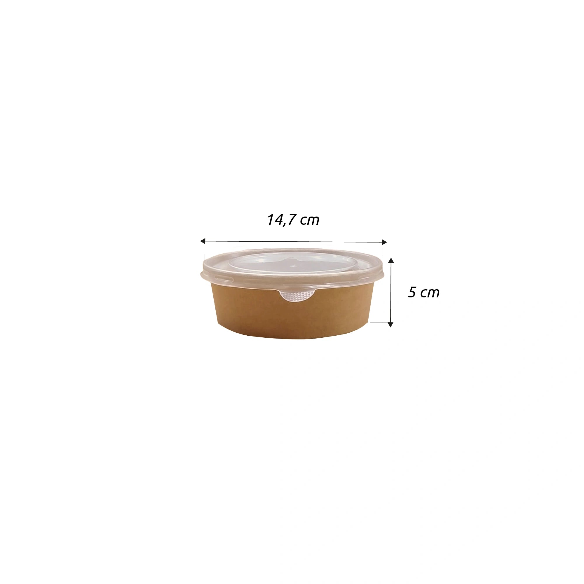 Bowl Kraft Domicilio 500 ml (16 oz)  Importado