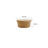 Bowl Kraft para Domicilios de 750 ml  (25 oz) Nacional