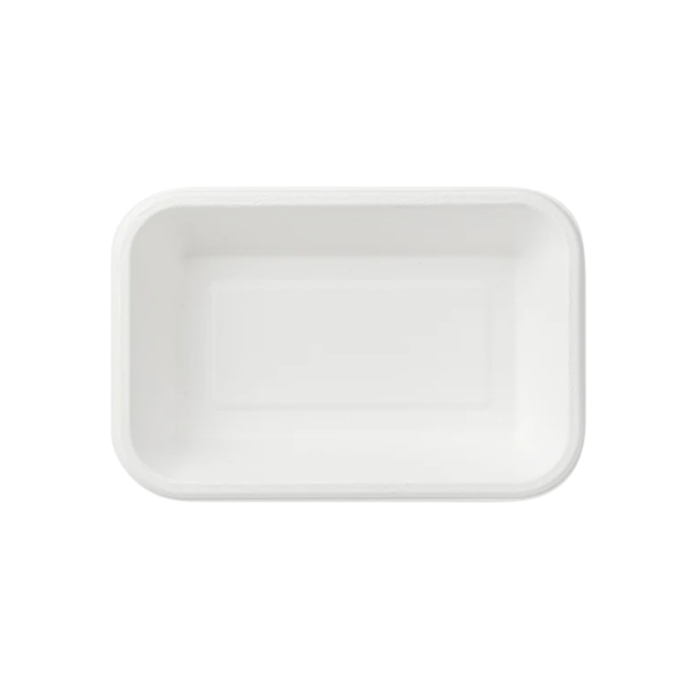Bowl rectangular de Pulpa de Papel sin tapa | 650 ml