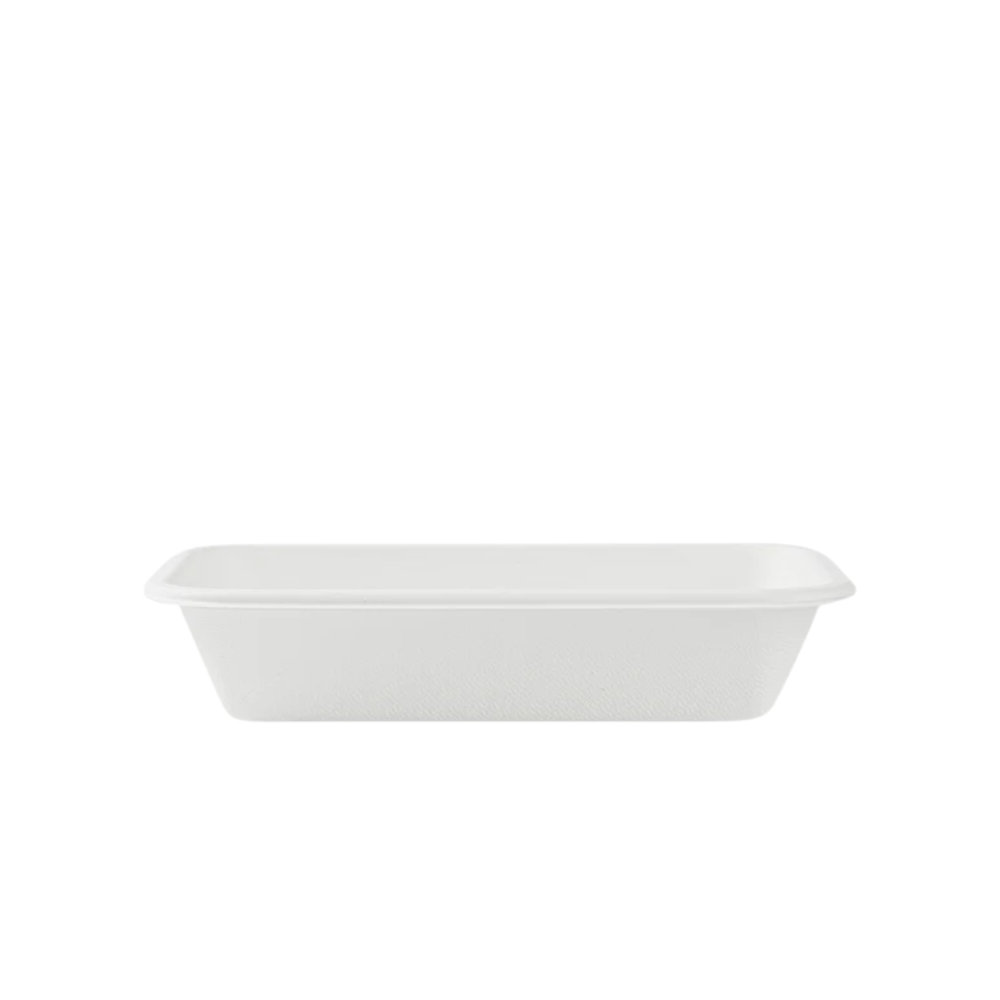 Bowl rectangular de Pulpa de Papel sin tapa | 500 ml