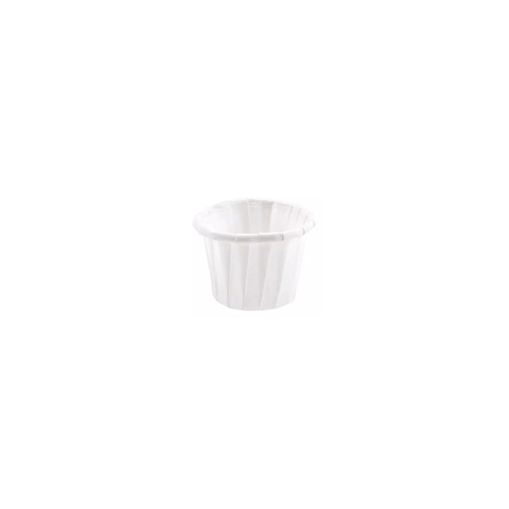 Copas Salseras Blancas de Papel Antigraso | 0.75 oz