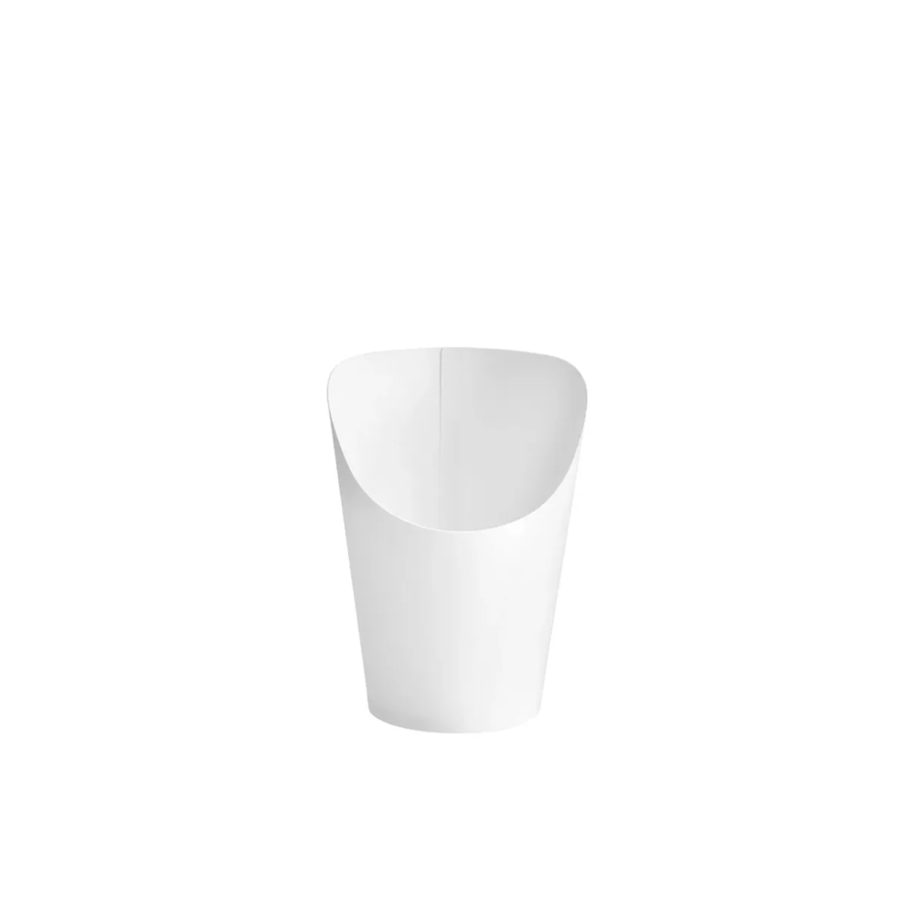 Vaso de cartón blanco para Snacks | 10 oz