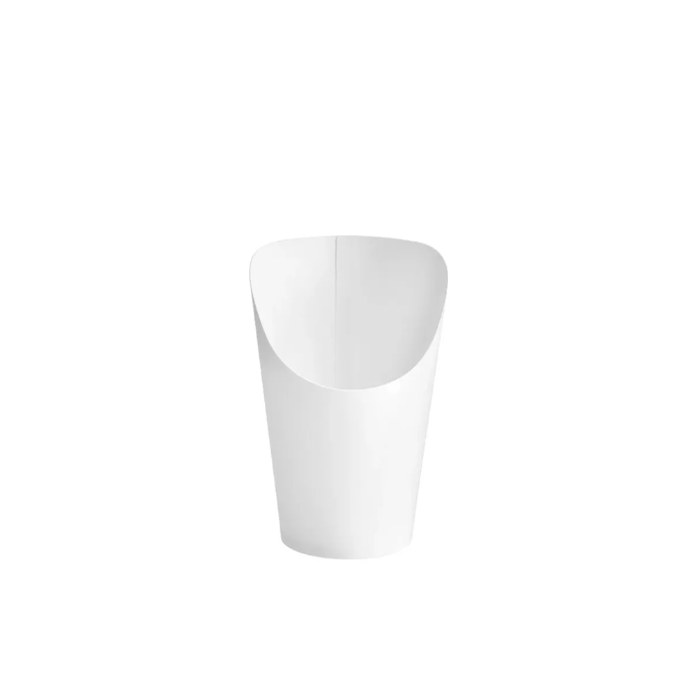Vaso de cartón blanco para Snacks | 12 oz