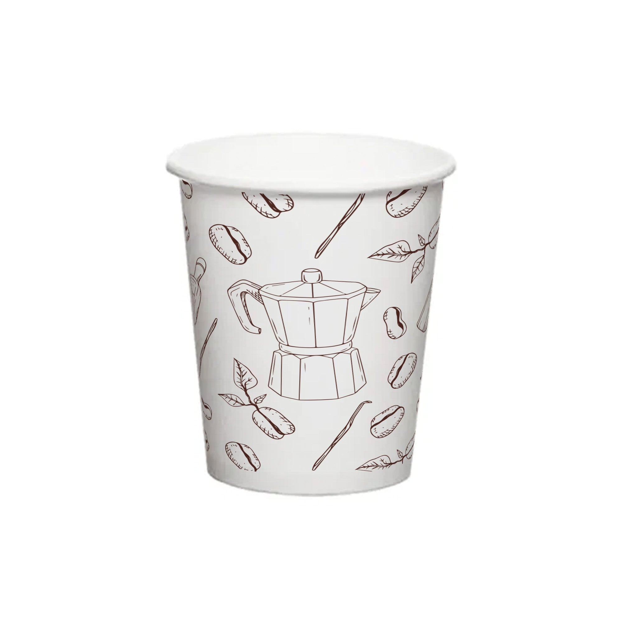Vaso Cartón Blanco 9oz Personalizado Offset 1 a 4 Tintas