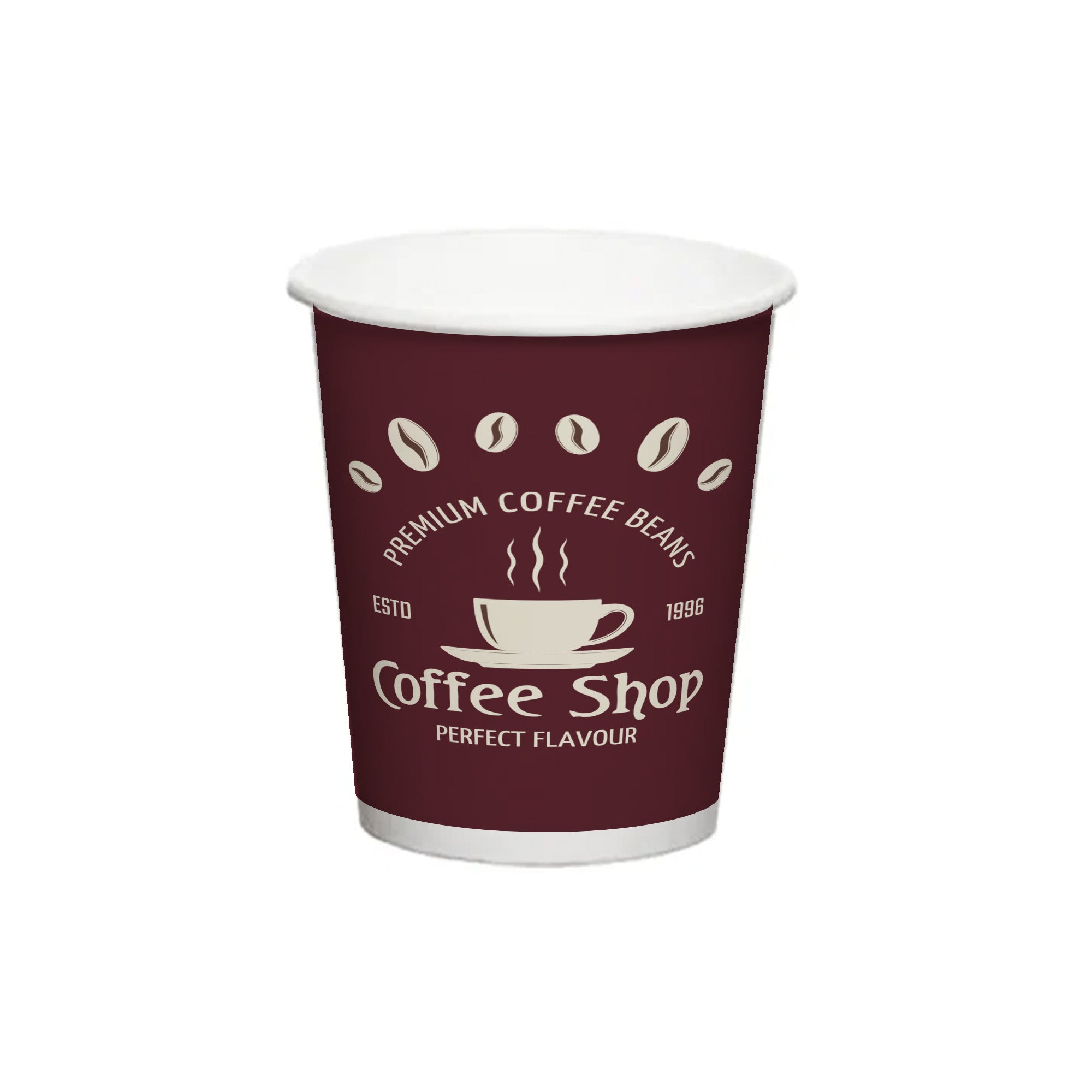 Vaso Cartón Blanco 9oz Personalizado Offset 1 a 4 Tintas