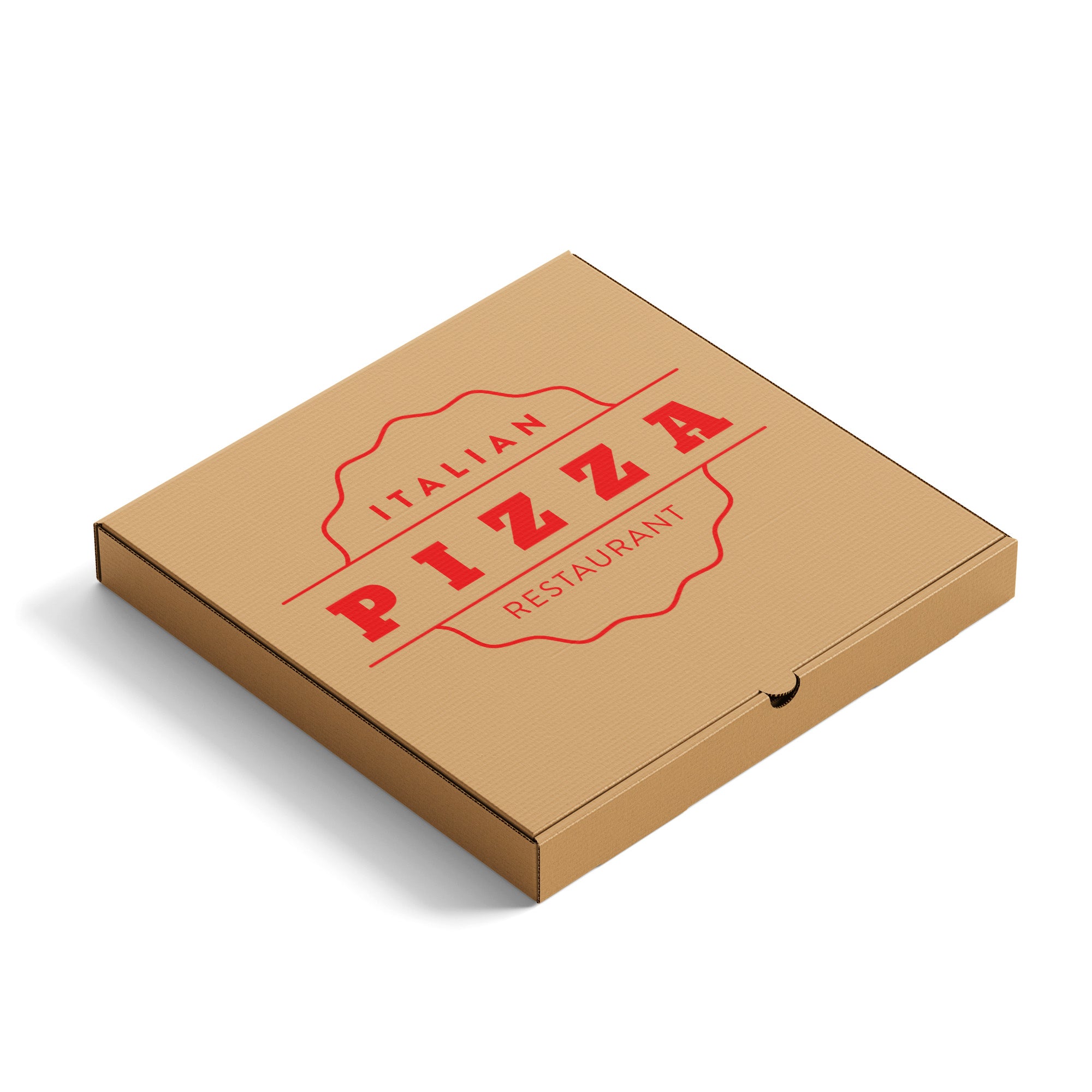 Caja de cartón Kraft para Pizza | Personalizadas 24 x 24 cm Screen