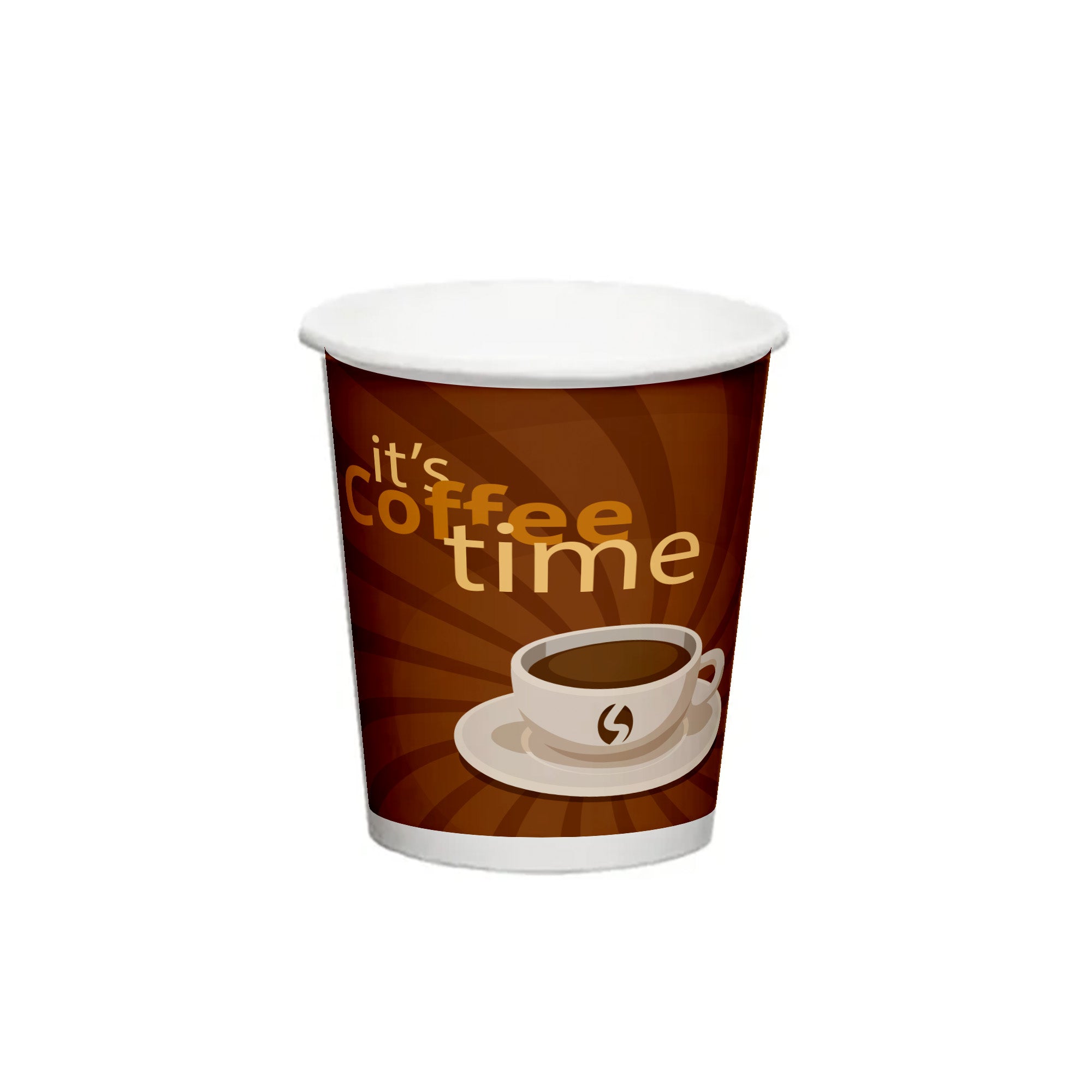 Vaso Cartón Blanco 7 oz Personalizado Offset 1 a 4 Tintas