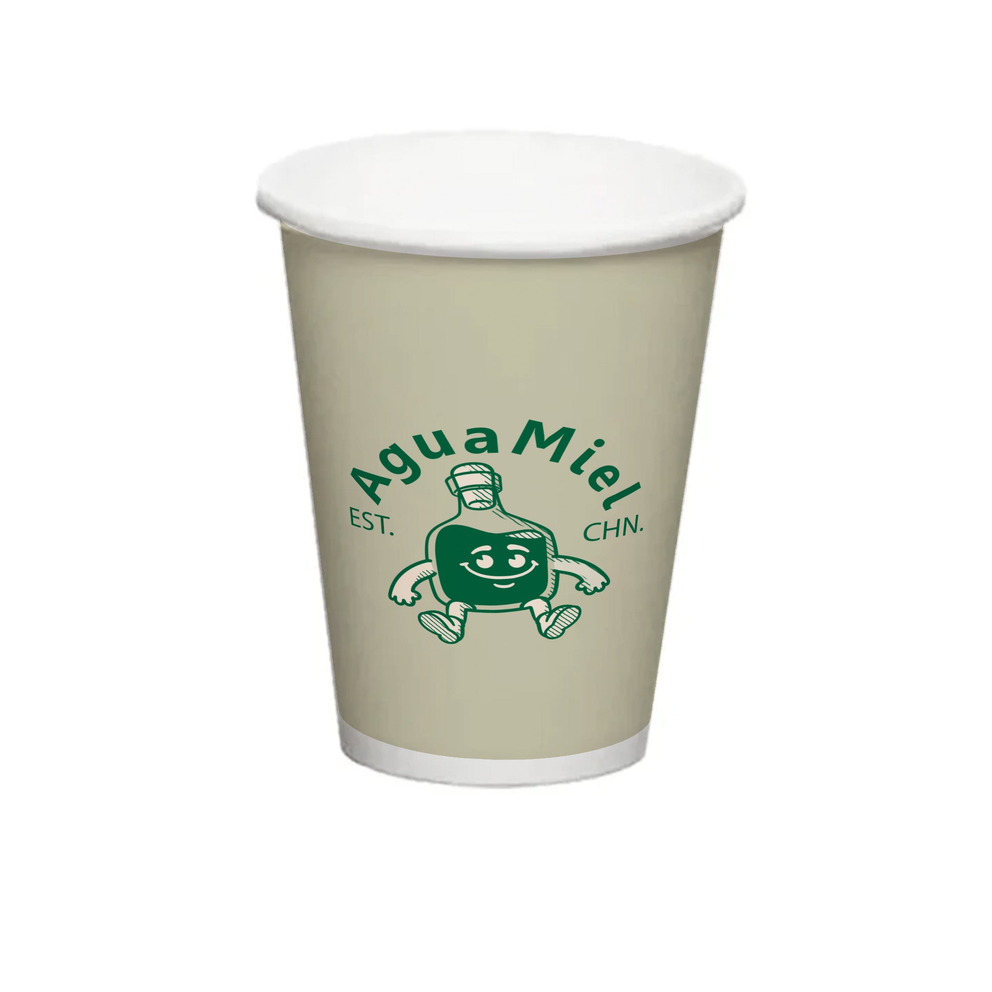 Vaso Cartón Blanco 12 oz Personalizado Offset 1 a 4 Tintas