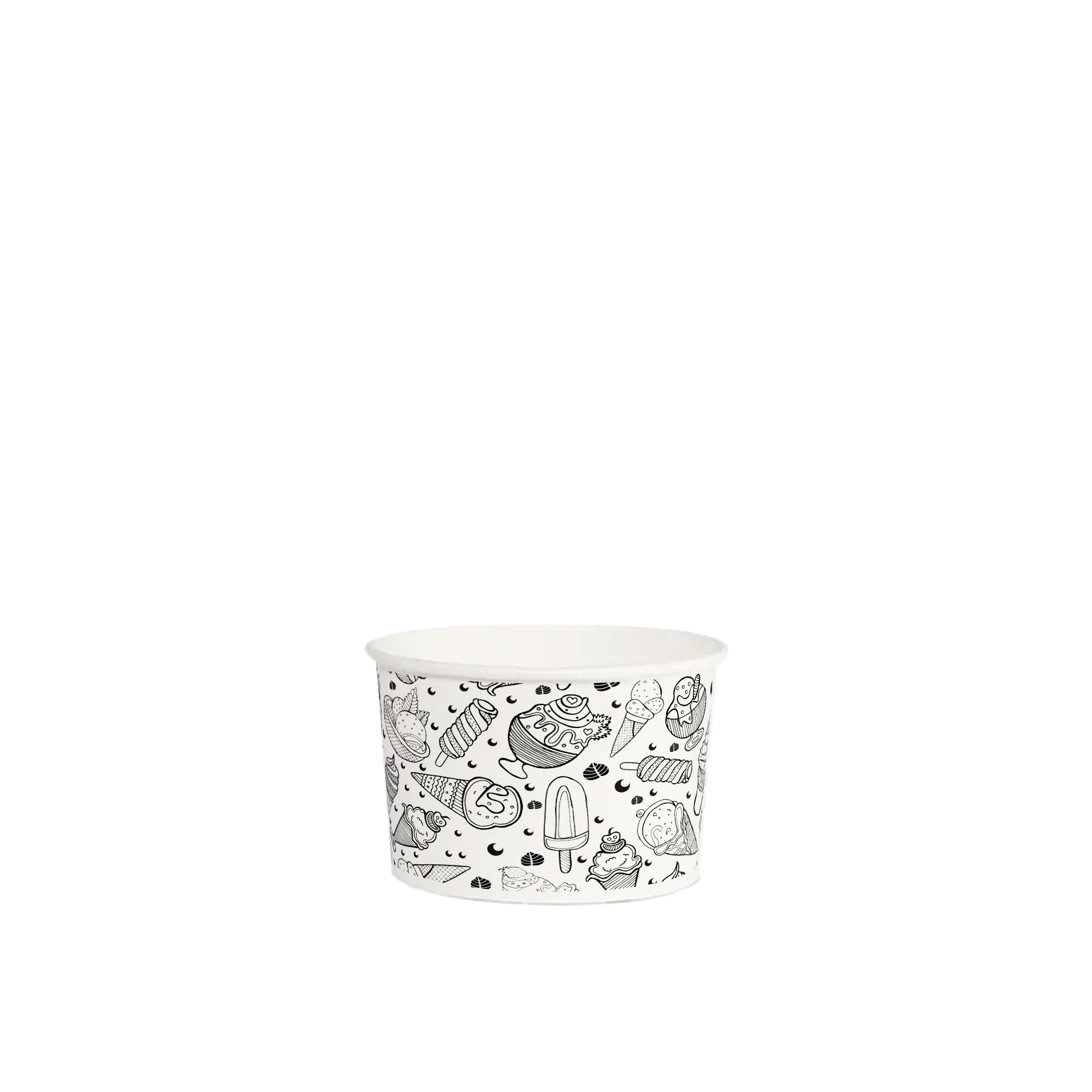 Tazón Cartón Blanco 6oz Personalizado Flexo