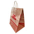 Bolsa kraft con manija 30cm x23cm x40.5cm / Navidad  Paquete 25 Und