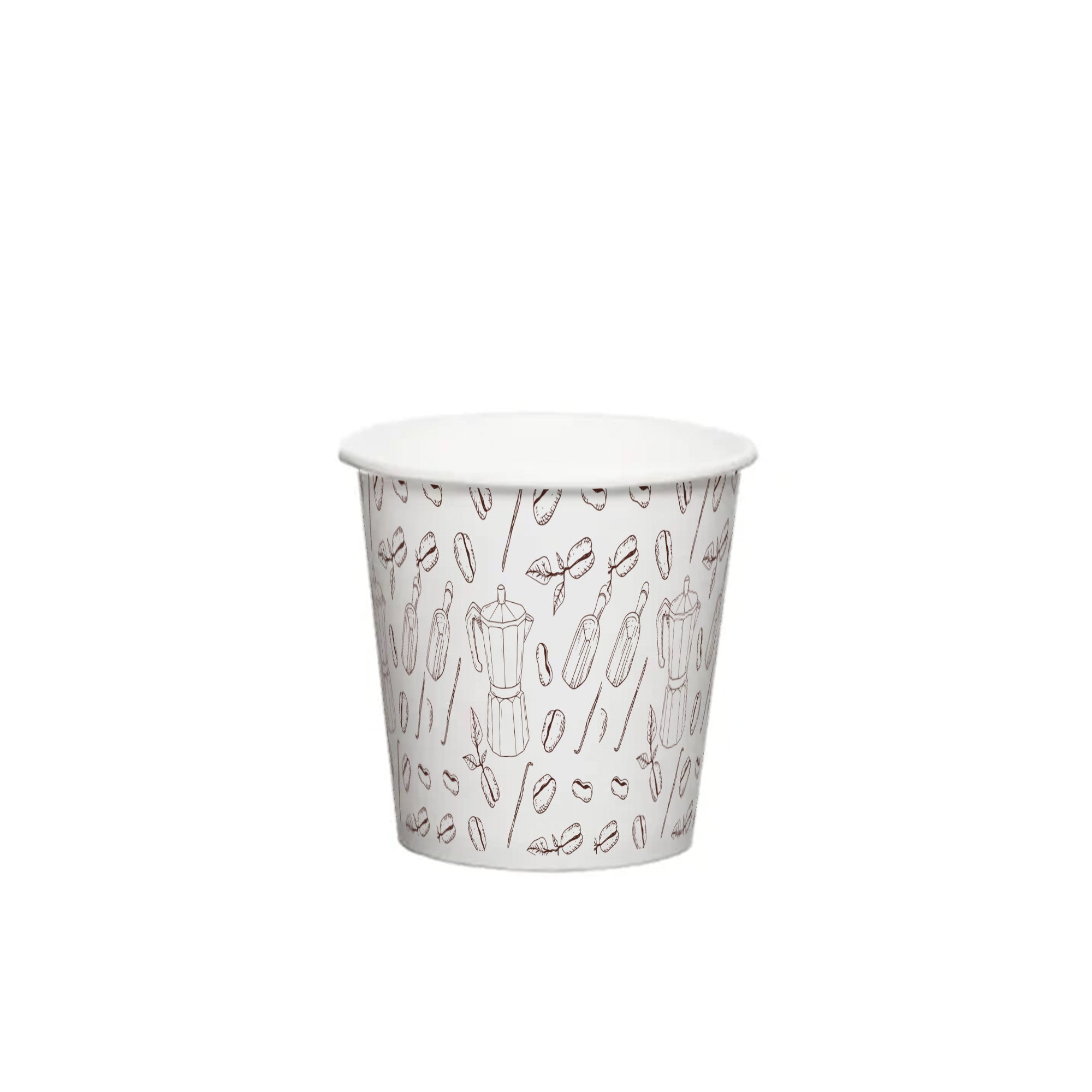 Vaso Cartón Blanco 4 oz Personalizado Offset 1 a 4 Tintas