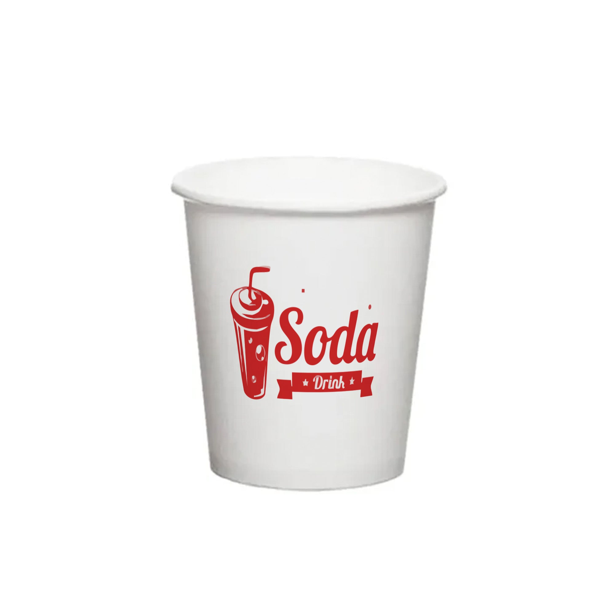 Vaso Cartón Blanco 7 oz Personalizado Offset 1 a 4 Tintas