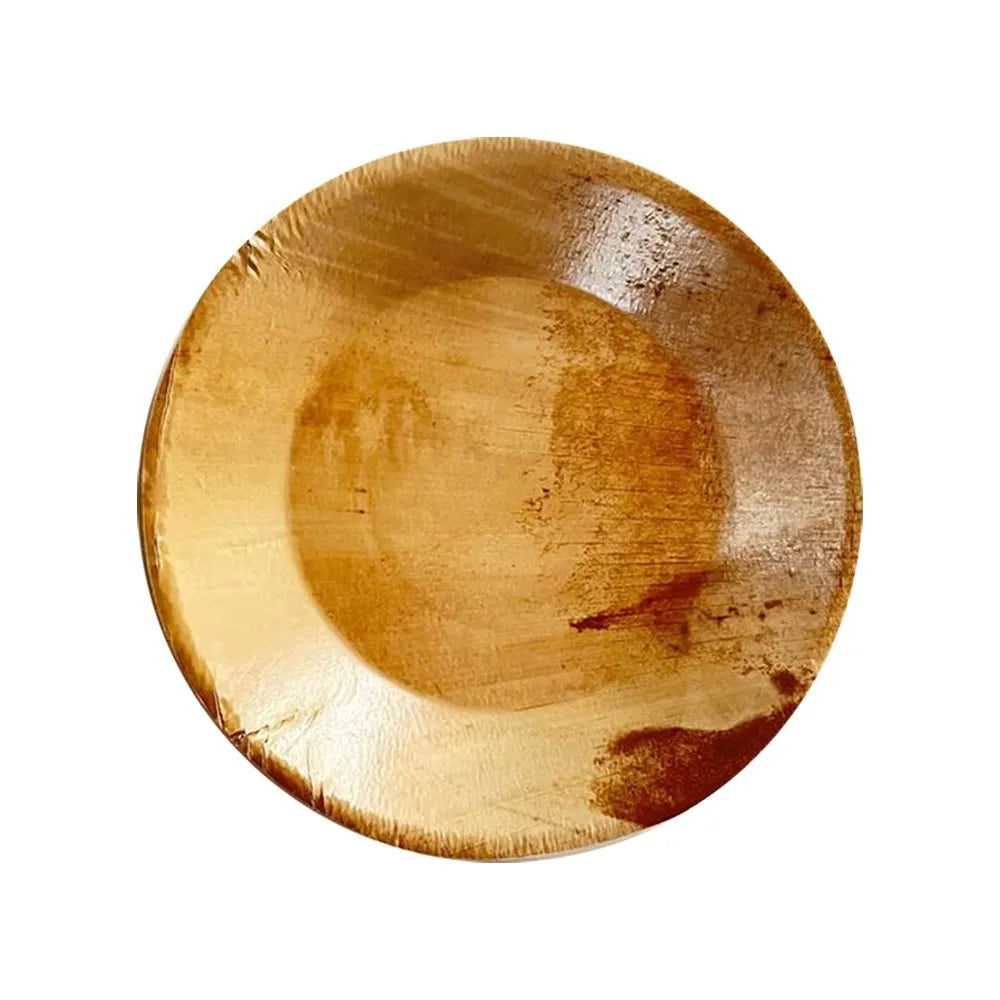 Plato de Guadua redondo mediano 18 cm | Paquete x 10 Uds