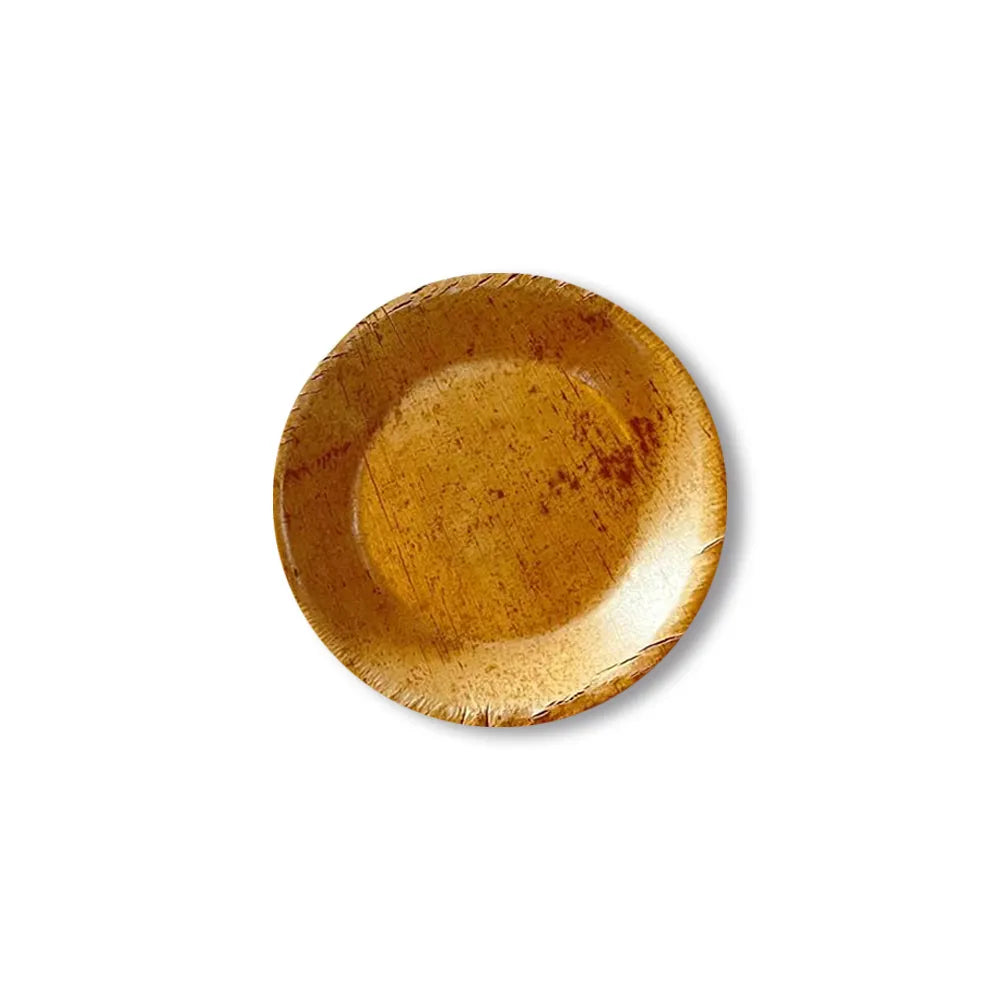 Plato de Guadua redondo pequeño 10 cm | Paquete x 10 Uds
