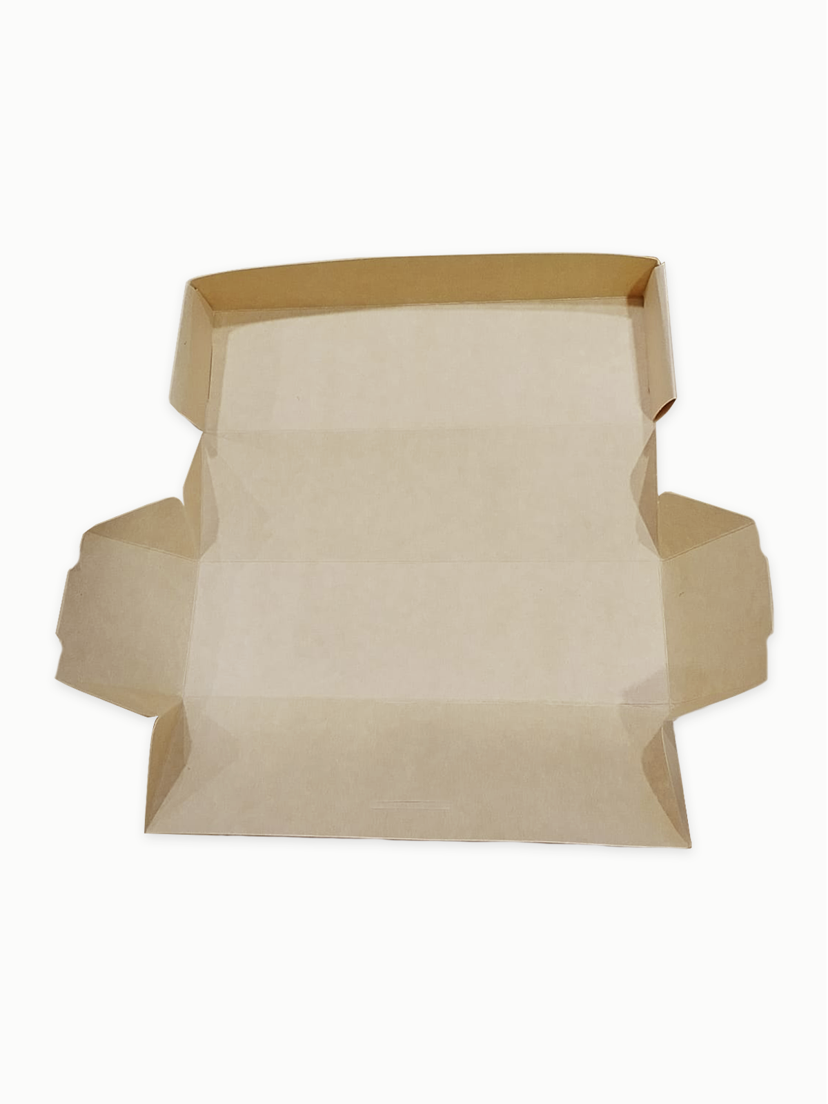 Caja plegadiza Kraft para perros calientes y sushi