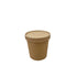 Tazón Kraft con Tapa 16 oz